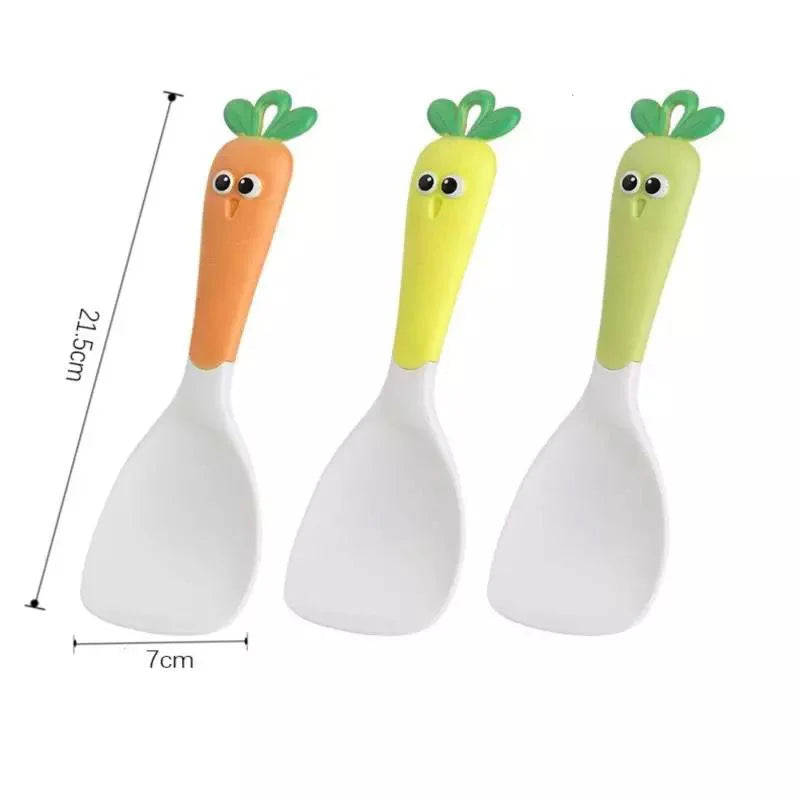 Cucharón en forma de zanahoria pack x2
