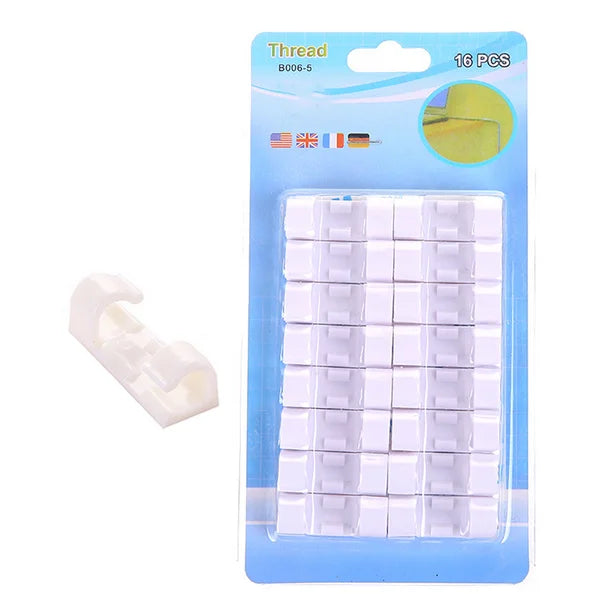 Clips de cable autoadhesivos Pack X 3